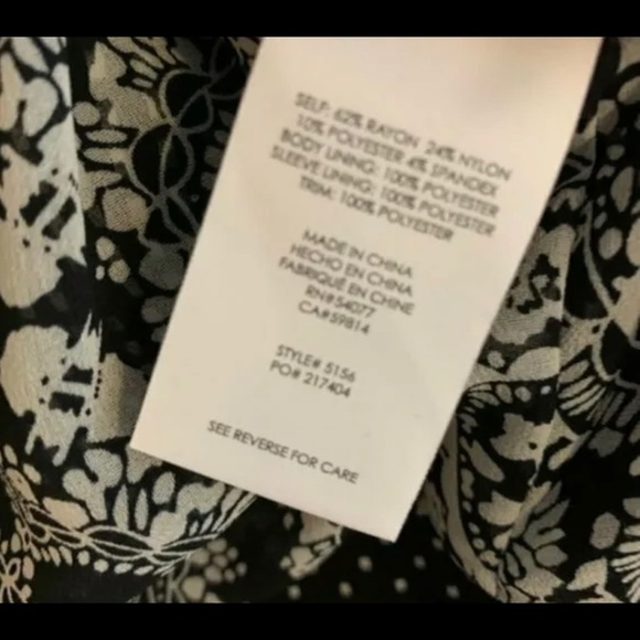 CAbi Polka Dot Black White Women's Blazer - Picture 6 of 8